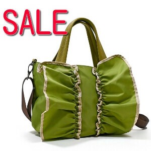 Shoulder Bag Design Nylon Frill Lightweight 2-way