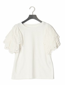 T-shirt Lace Sleeve Pullover Cut-and-sew 2024 NEW