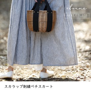 【2024ss SALE】スカラップ刺繍ペチスカート