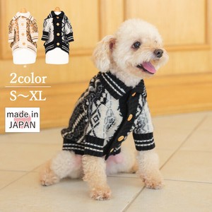 犬用服装 开襟毛衣 开衫 小鸟 日本制造