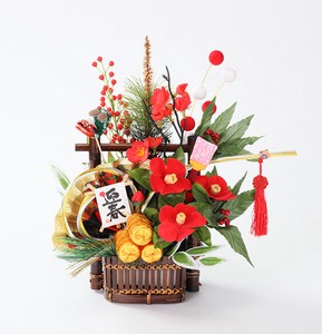 お正月【受注生産品】Japanese traditional New Year style for 2025 招福かご飾り