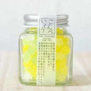 瓶入金平糖菜の花