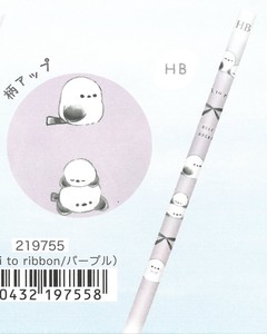 【2024年春夏新作】【ずっとシマエナガ】鉛筆2B　kotori to ribbon/パープル　219755