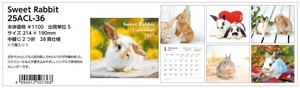 【予約品】Sweet Rabbit 2025年 壁掛けカレンダー《 6/23(日) 予約〆切り》