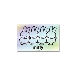 miffy ホログラムステッカー なかよし キャラクター 絵本 イラスト かわいい こども うさぎ グッズ MIF089