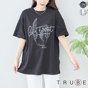 T-shirt T-Shirt Feather Rhinestone L 【2024NEW】