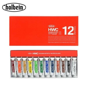 ホルベイン 透明水彩絵具 15ml W440 12色セット 3440