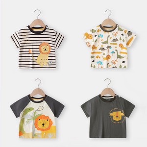 Kids' Short Sleeve T-shirt Animals T-Shirt Summer Printed Spring Short-Sleeve