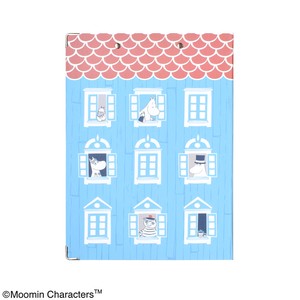 ☆【ナース雑貨】ムーミン　クリップボード　MOOMIN HOUSE ブルー　ST-ZM0161