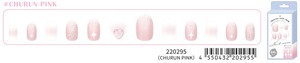 【2024年春夏新作】ネイルチップ　ショートネイルタイプ　CHURUN PINK　220295