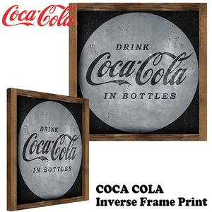 COCA COLA Inverse Frame Print Sign【コカコーラ ウッドサイン】