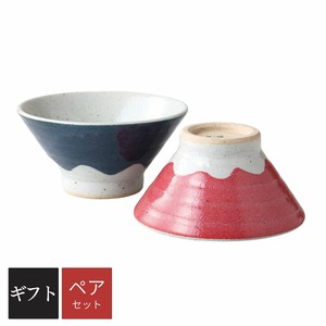 美浓烧 饭碗 富士山 礼盒/礼品套装 日本制造