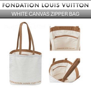 FONDATION LOUIS VUITTON (フォンダシオン ルイ・ヴィトン) トートバッグ WHITE ZIPPER BAG
