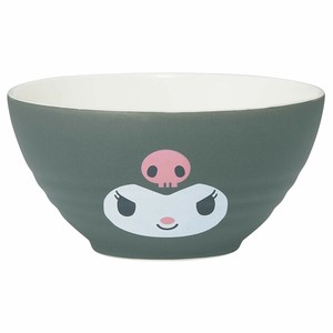 Sanrio Rice Bowl Pottery Skater KUROMI 320ml