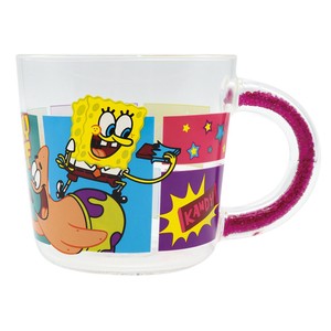 【SPONGEBOB(スポンジボブ)】ビーズハンドル耐熱ガラスマグ SPONGEBOB CHOCOLATE PK