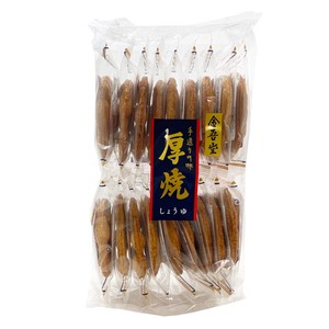 金吾堂製菓 大袋厚焼しょうゆ（18枚入り）おせんべい