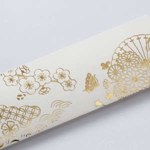 箔押し　祝箸「蝶」　花　年末　金箔　日本製