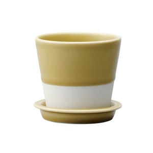 13685 波佐見焼 es table pot(esテーブルポット) 黄磁釉