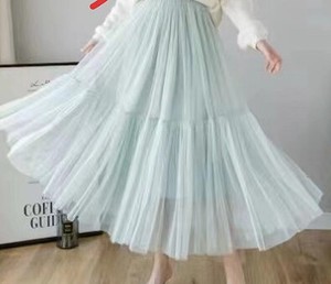 Skirt Tulle Lace Tiered