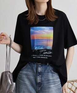 【BRODIAEA】 空×海プリントTシャツ
