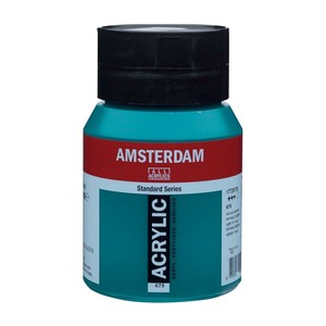 AMSTERDAM　アムステルダム　アクリリックカラー500ml　フタログリーン675 407536