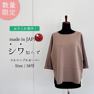 Button Shirt/Blouse Tunic Spring Autumn Winter Tops Ladies' Made in Japan