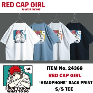 【SPECIAL PRICE】RED CAP GIRL 20/-天竺 "Headphone" バックプリント 半袖T-shirt