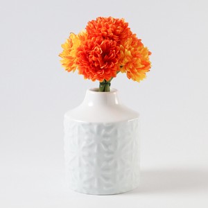 白山陶器　フラワーベース（小）Flower Base｜花瓶｜一輪挿し｜柄：スノー