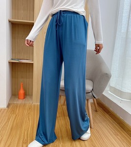 Full-Length Pant Ladies fashion Plain Color Casual
