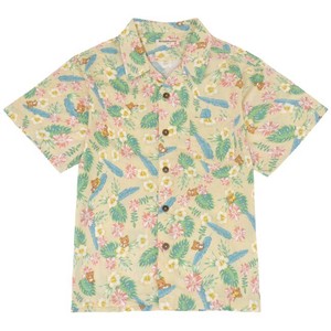Button Shirt/Blouse San-x Character Spring/Summer Rilakkuma Printed