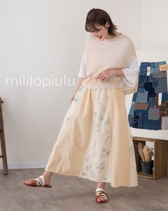 Skirt Spring/Summer Denim Panel Skirt
