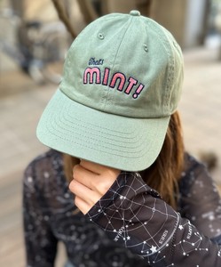【newhattan】刺繍CAP・NOT YOURS/MINT! 　ベースボールキャップ　帽子