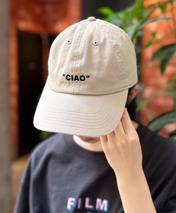 【newhattan】刺繍CAP・CIAO/マラコス　ベースボールキャップ　帽子