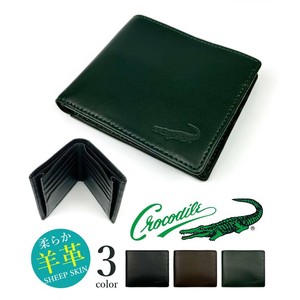 Bifold Wallet Coin Purse Genuine Leather 3-colors