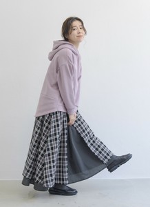 Skirt Check Pattern Wrap Skirt