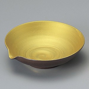 南蛮金彩片口4寸浅鉢　日本製 和食器