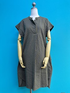 Casual Dress One-piece Dress Tuck Checkered