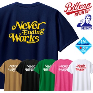 BILLVAN SPORTS ビルバンNEVER WORK吸水速乾アメカジDRY Tシャツ0601