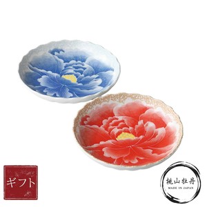 ギフト[箱入り] 桃山牡丹　中皿ペア 美濃焼 日本製