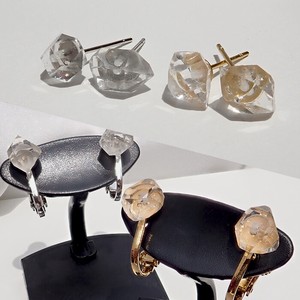 Gemstone Pendant Earrings Stainless Steel Made in Japan