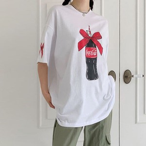 【トップス】綿　プリンティング　ルーズフィット　半袖　トップス　Tシャツ　Printing T-shirt