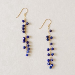 Pierced Earrings Gold Post Turquoise/Lapis Lazuli earring