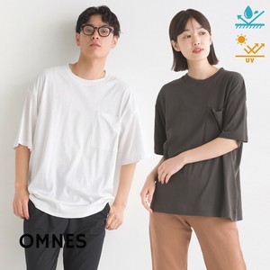 【再入荷】ユニセックス汗じみ防止UVポケット付き半袖ビッグTシャツ 春夏