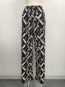 Full-Length Pant Ethnic Pattern Pleated Pants Crystal