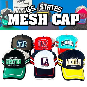 【POPなCAP！】【アメリカ横断】U.S.STATES MESH CAP アメリカン メッシュキャップ