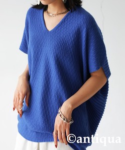 Antiqua Sweater/Knitwear Knitted Tops Ladies' Short-Sleeve NEW