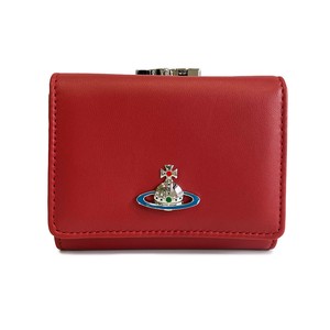 ヴィヴィアンウエストウッド 三つ折り財布 がま口 レディース  51010018 L001L H404 RED SILVER