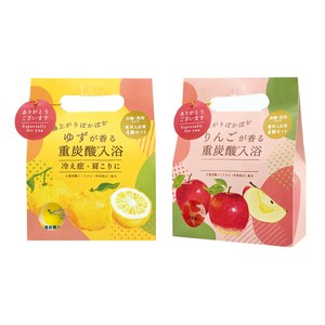 重炭酸バスタブレット4Pセット　ゆず・りんご[医薬部外品]ありがとう・ギフト