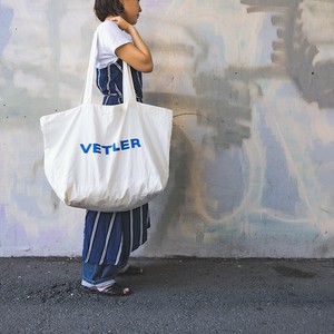 VETLER  マーケット トートバッグ 大容量 旅行 2泊3日 軽量 買い物 キャンプ レジャー ホワイト