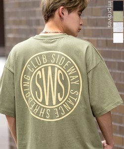 【SIDEWAYSTANCE】厚盛サークルロゴ半袖Tシャツ